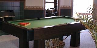 Pool Table at the Flying Cloud Bed and Breakfast in Nanaimo, B.C., Vancouver Island